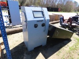 Pressure blast inclosed sand blaster