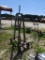 Homemade metal storage cart on wheels
