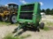 1990 JOHN DEERE 535 round baler, 540 P.T.O, net wrap monitor pull type, s/n: E00535X88788