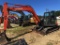 2014 HITACHI 85 USB-5 excavator, closed A/C cab, 18inch rubber pad tracks, 85inch push blade, 36inch