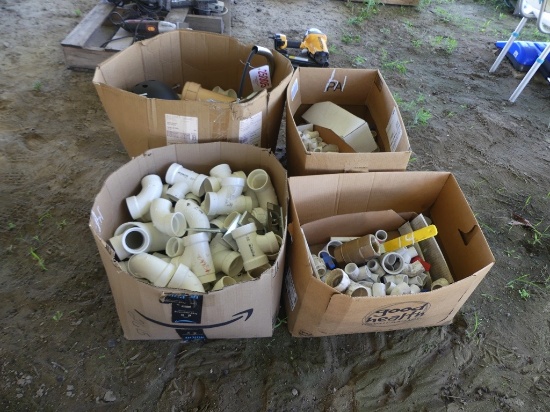 (4) boxes of water pipe fitting