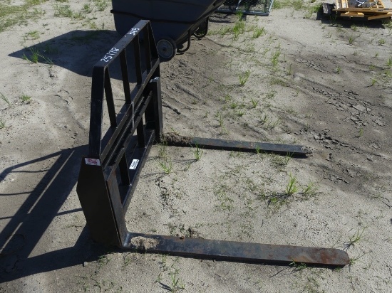 Kivel skid steer fork attachment