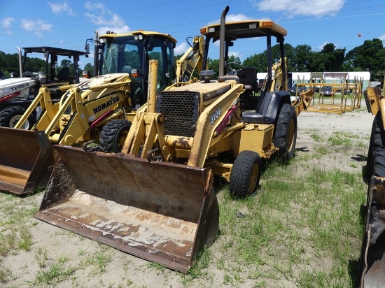 John Deere 310E backhoe, 4post canopy, 84inch loader bucket, 24inch digging bucket, s/n: T0310EX8924