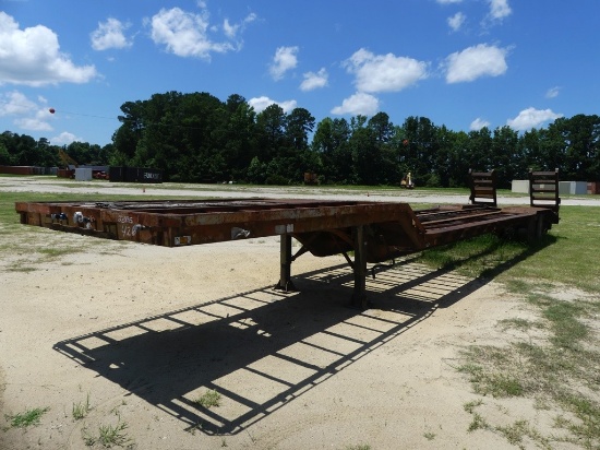 96inch x 46ft T/A step deck dove tail trailer, 5ft ramps