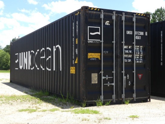 Uniocean high cube 40ft Sea Container, s/n:UNSU0123866 (lightly used)