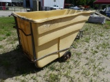Industrial big plastic material hand cart