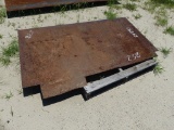 1/4inch 4ftx8ft sheet of metal 40inch x 68inch