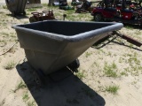 Industrial plastic hand cart hopper
