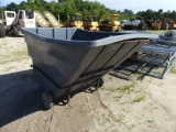 Large industrial plastic hopper cart