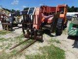 2012 JLG 10054 shooting forklift, 10,000lb, 54ft boom, tilt forks, 4wheel steer, outriggers, 4376hrs
