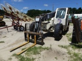 Terex square shooter SS636 telehandler, 4x4, 4x4 steer, 4 post open canopy, 6,000lb lift, 36ft boom,