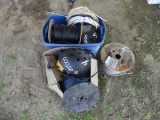 Plastic container w/electric wire