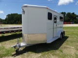 2015 ADAM T/A Horse Trailer, 2 horse trailer, 5ft x 15ft trailer, GVW 7,000lb, dresser room, rear ra