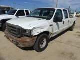 FORD F250 Super Duty 4door Pickup, 5.4L gas engine, 8ft bed, ladder rack, manual door lock & windows