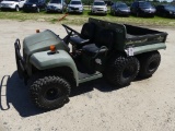 JOHN DEERE TRAIL GATOR 6x4 utility ATV, dump bed, gas engine, s/n: V006X4X033202