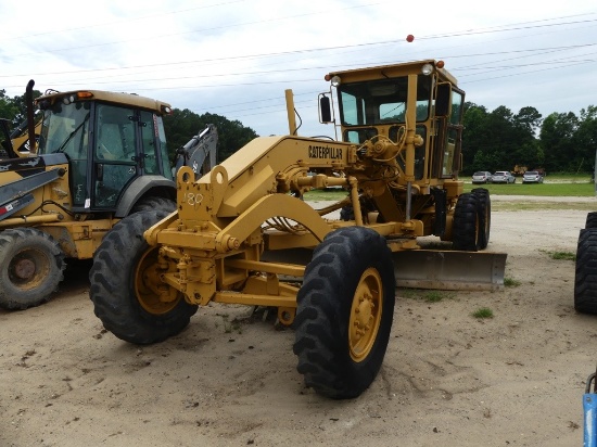1984 CAT 130G Motor Grader, closed A/C cab, 12inch board, front 6 point ripper, front & rear articul
