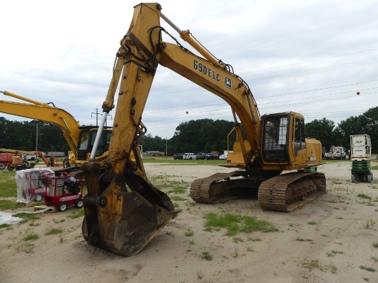 JOHN DEERE 690 ELC Excavator, closed cab, 17.5inch steel tracks, 8070hrs, s/n:544320 Machine service