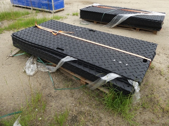 (15) 42inch x 96inch rubber construction mats