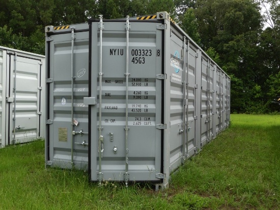 (New) 40ft High Cube Sea Container w/4sets of door, s/n: NYIU033238