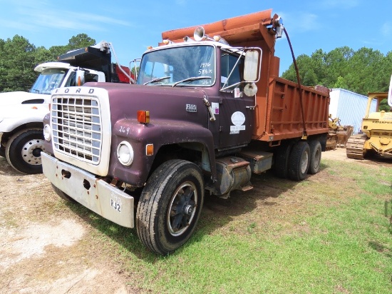 1976 ford 9000 T/A Dump Truck, Cummins 350 engine, 13spd transmission S/N:35351
