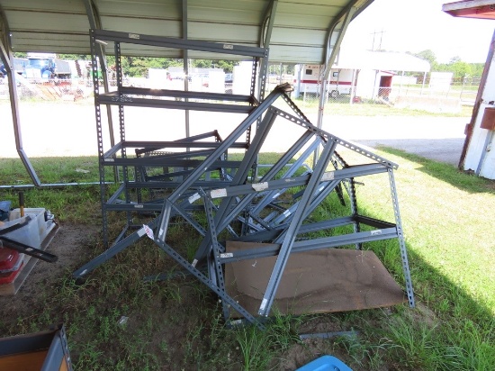 Metal storage rack