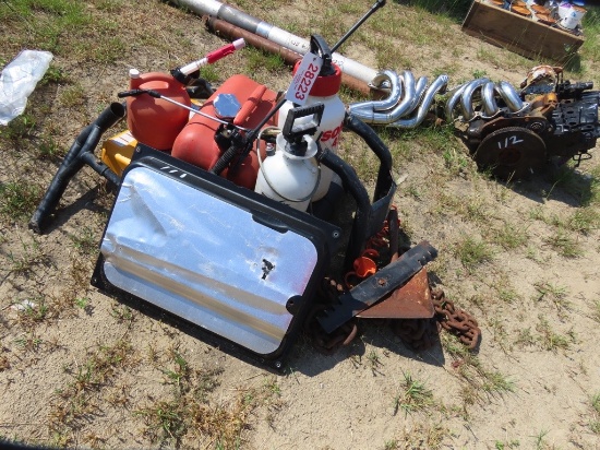 Gas tanks, sprayers, chain