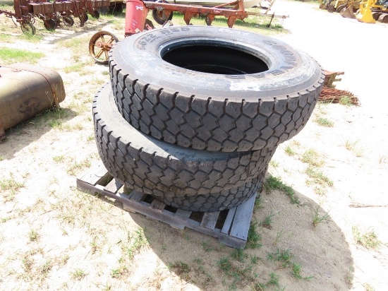 4 - Goodyear 12R22.5 Tires