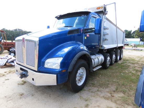 2017 Kenworth T880 Quad-Axle Dump Truck, eng 1700-380hp MX13 Pacar Eaton FD-14E30BLL-VCS trans, Chas