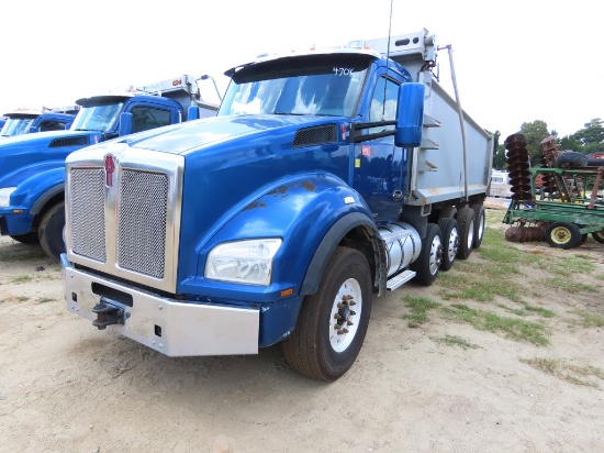 2017 Kenworth T880 Quad-Axle Dump Truck, eng 1700-380hp MX13 Pacar Eaton FD-14E30BLL-VCS trans, Chas