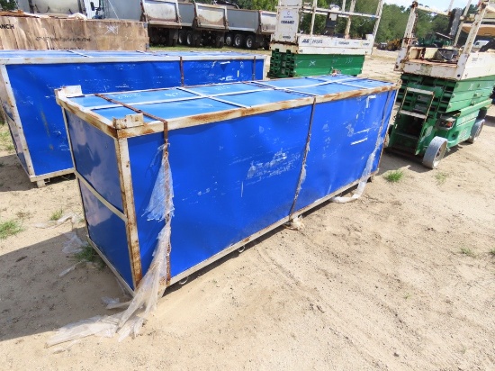 ST 30605V 30ft x 65ft x 15ft storage building drive thru 12ft door canvas cover metal frame