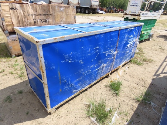 ST 30605V 30ft x 65ft x 15ft storage building drive thru 12ft door canvas cover metal frame