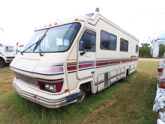 1987 COACHMAN CLASSIC RV 40' 454 Chevy gas engine s/n:GBKP37W9H3339807