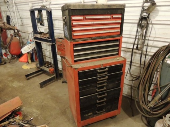 Wards Roller Tool Box top and bottom