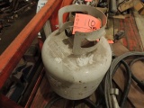 Propane tank, Welder cord, table, portable air tank