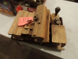 Wooden toy train set