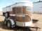 Lane Tandem axel stock trailer, brown, 8ft, tandem