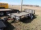 2018 ED single axel utility trailer, 83 inch x 14 ft, 3500 lb axel, rear ra