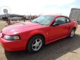 2002 Ford Mustang, 114,900 miles, red 2 door, titled