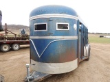 Rawhide 17 ft stock trailer, blue, titled