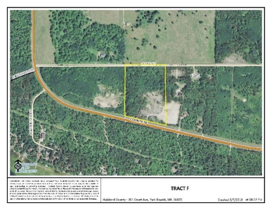 Tract F: 15 Acres with gravel Parcel R192903011 Hubbard County