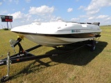 2010 Godfrey hurricane  sun deck sport boat with Volvo Penta I/O motor and