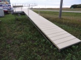 32 Ft Aluminum Porta Dock roll in dock with with 8ft platform