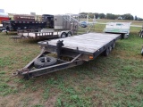 1980 Homemade 24ft triple axel trailer with dove tail, pintle hitch