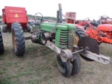 John Deere B tractor with saw rig