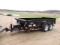 2018 Doo Little 14 ft dump trailer, low profile, 14,000 lb, scissor lift bo