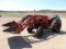 IH 460 Utility Tractor, gas, fast hitch, with loader, bucket, and chains