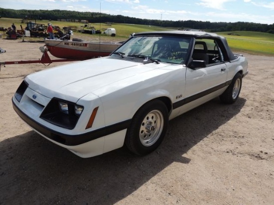 1985 Ford Mustang Convertible, 76,000 actual miltes, always stored inside