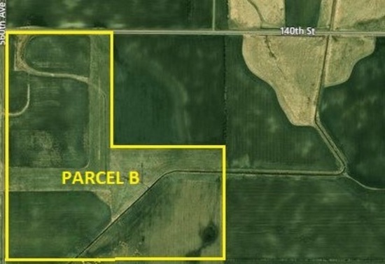 Parcel B: 120 acres +/- farmland parcel number 12011800.  Located in Steven