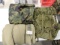 2 military back packs, 1 military sleeping bag and 2 sleeping bag liners wi