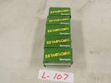 10 boxes 50 per box remington subsonic .22 long rifle hollow point